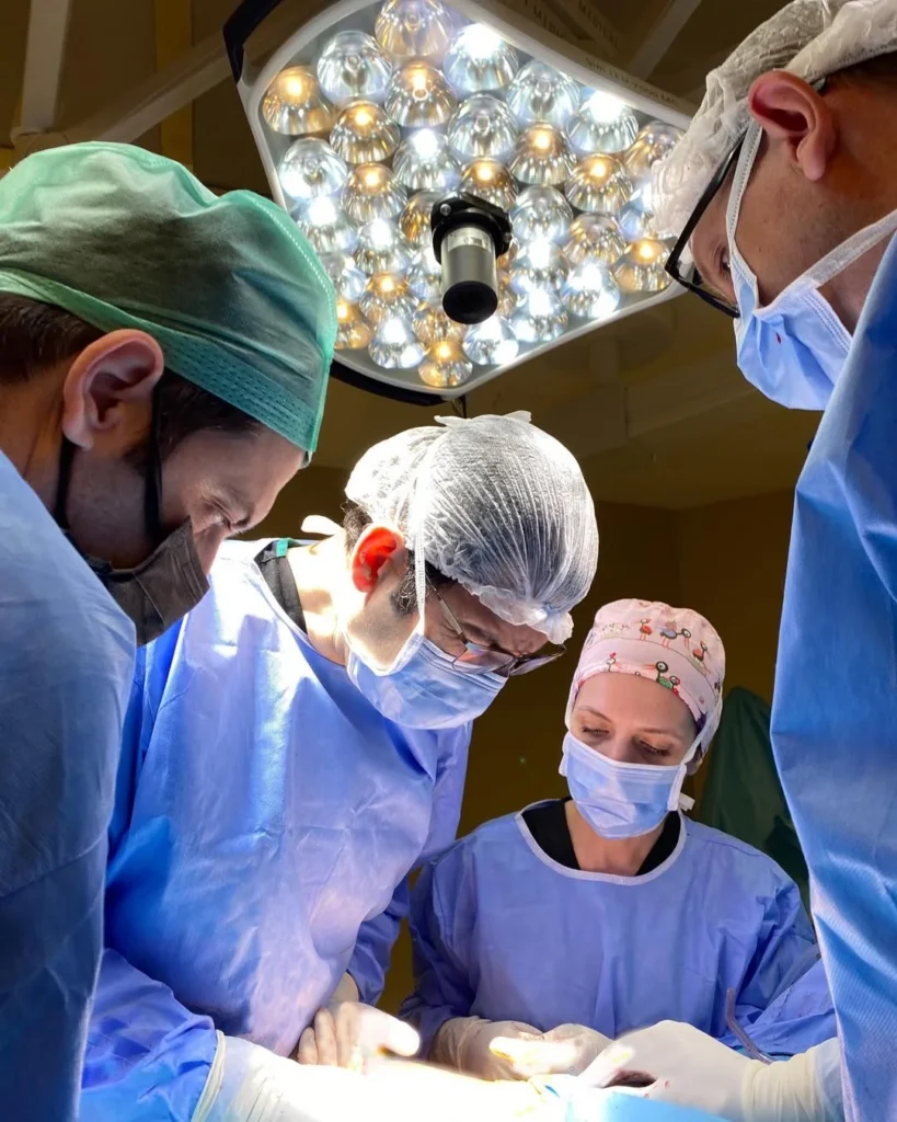 Prof. Sami Sokucu during an operation on one of his patients